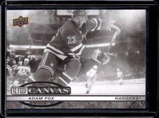 2025-26 Upper Deck Adam Fox UD Canvas Black And White #C-141 Rangers