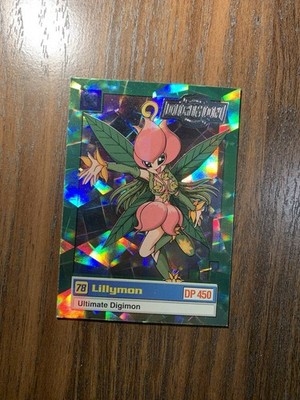 2000 Bandai Digimon Lillymon Prism Foil Holo #78 with Silver Stamp LP!!
