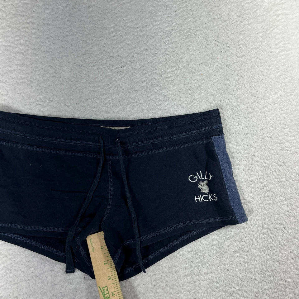 Gilly Hicks Women's Navy Athleisure Casual Shorts Size M Waist 33" Vintage - Image 3 of 4