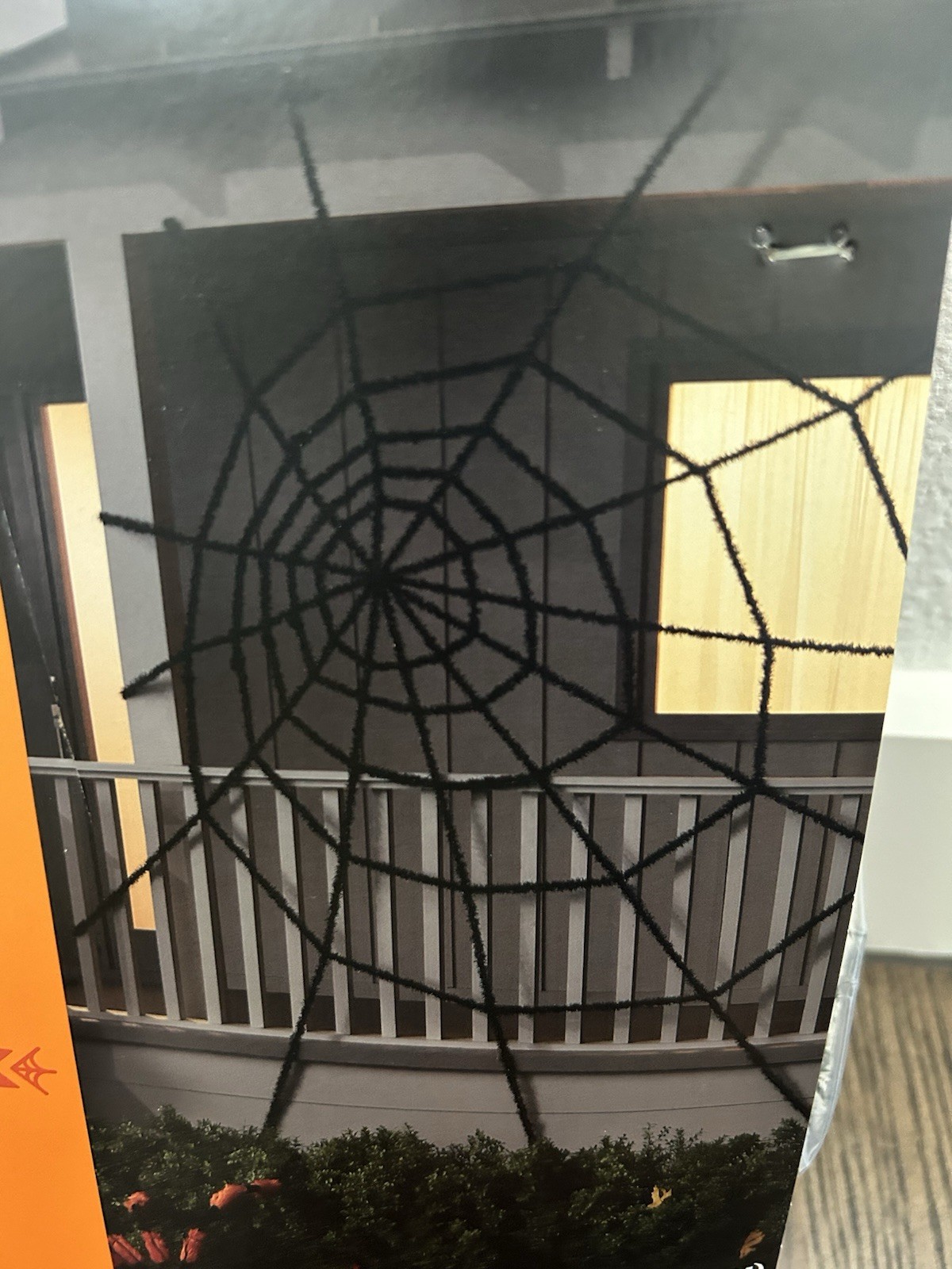 Hyde and EEK! Boutique 10' Length Black Spiderweb for Indoor/Sheltered Outdoor