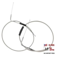 43" Braided Throttle Idle Extended Length Throttle Cable for Harley 43"/1.1M