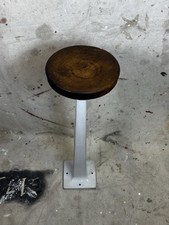 SGABELLO BAR vintage fontana bibite gelateria art deco seduta legno ferro smalto