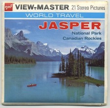 Jasper National Park Canadian Rockies GAF View-Master Packet A-008-A Ecc. Cond.