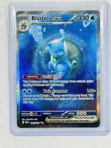 Pokémon Scarlet & Violet 151 TCG Blastoise EX 200/165 Special Illustration Mint