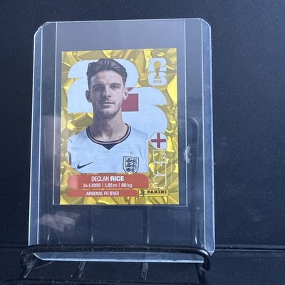 Declan Rice ENG10 England Arsenal Gold Crumple Panini World Cup 2026