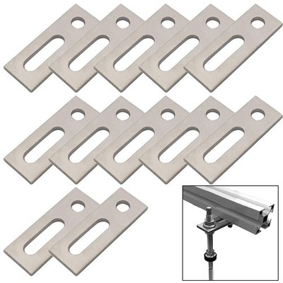 Für Solar Mount Hange Für Stockschraube Platten Silber1/4/12tlg Edelstahl