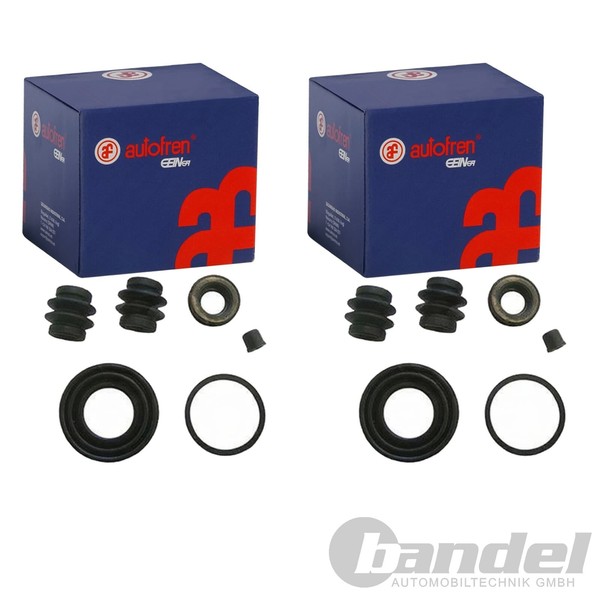 2X Autofren Bremssattel RAPARATUR-SATZ Hinten Passend FüR Hyundai Coupe-image