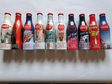 Coca-Cola Coke Aluminium Alu Flaschen Aluflaschen 100 Jahre Konturflaschen
