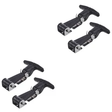 Set of 2 Rubber Tool Box Drawer Latches Cooler T-handle Toolbox Stainless Steel