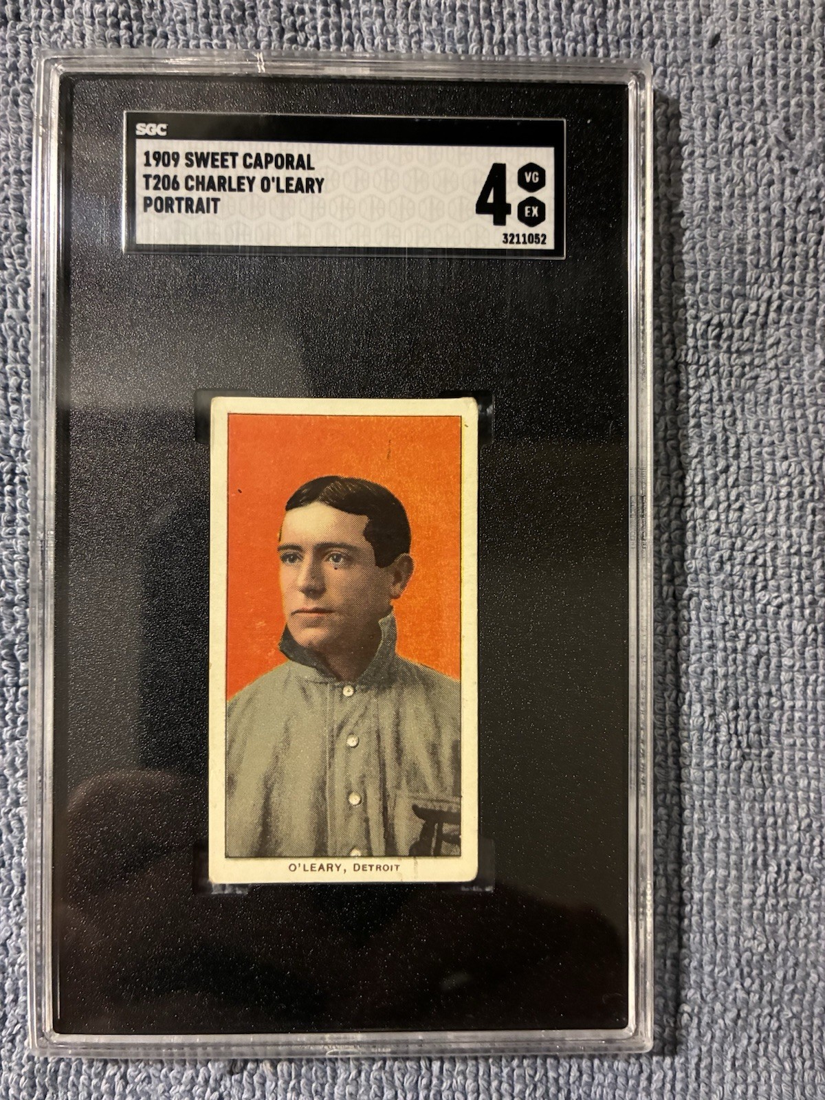 1909 Sweet Caporal T206 Charley O'Leary Portrait SGC 4