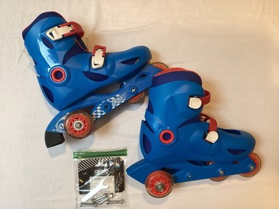 Decathlon Children's Blue Roller Skates Oxelo Size EU 34/36 UK 1.5/3 US 2/3.5