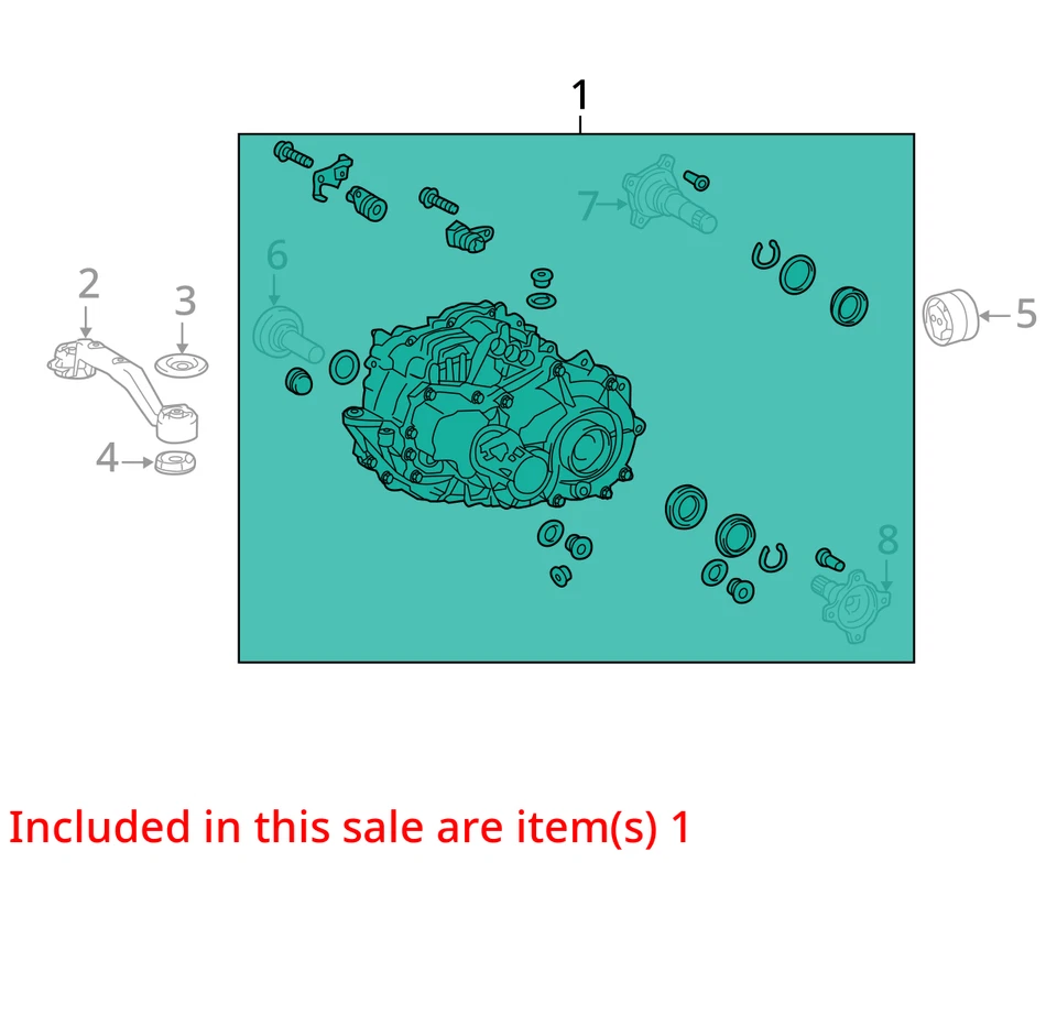 Engine Electric Rear AWD VIN C 5th Digit Hybrid Fits 06-16 HIGHLANDER 6844656 Foto 3 de 4