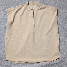 Figs Scrub Top Women's Small Rafaela Oversized Citrine Boulder Beige PO 2413