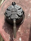 Griswold Cast Iron#18 Heart and Star Waffle Maker High Base