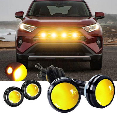 For Toyota FJ Cruiser/Tacoma SVT-Style Yellow LED Grille Light 4X 3000k
