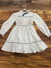 VTG Princess Anne Toddler Dress White Sz comparable to 3/4