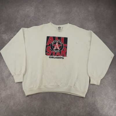 Vintage All Star Cafe Orlando Graphic Crewneck Sweatshirt White Men's M