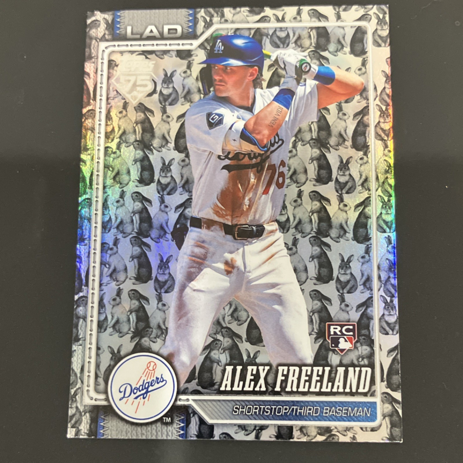2026 Topps Alex Freeland Rookie #74 Easter rabbit parallel