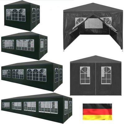 Pavillon Garten Partyzelt 3x3/3x4/3x6/3x9m Camping Festzelt Bierzelt Gartenzelt