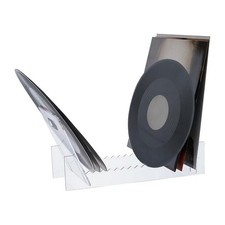 Acrylic Vinyl Record Holder Tabletop Clear Record Display Stand Organizer CD