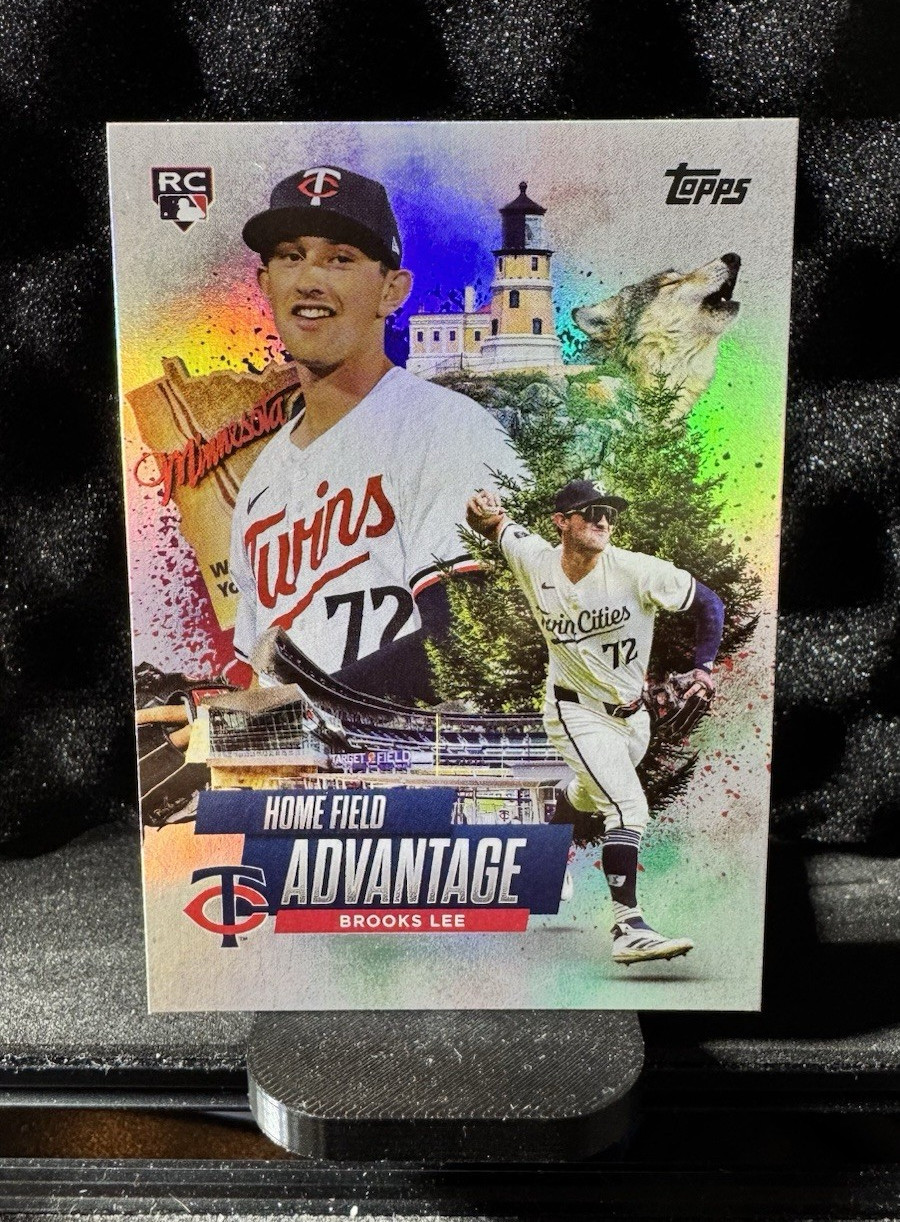 2025 Topps Chrome Brooks Lee Minnesota Twins #HA-12 Home Field Advantage RC