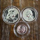 1959 Silver Proof Coin Lot Franklin Half Dollar Quarter Dime 90% Silver