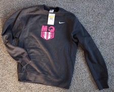 Nike Club Fleece Crew Men's Crewneck Sweatshirt Size SMALL Gray CJ1614-060 NWT