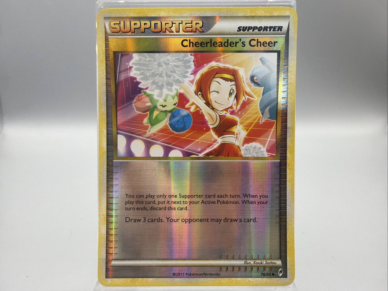 Pokemon TCG Cheerleader's Cheer 76/95 Call of Legends Reverse Holo LP/MP Card