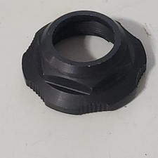 old scool NOS alloy lock nut bmx bike headset aluminum black 1 inch threaded