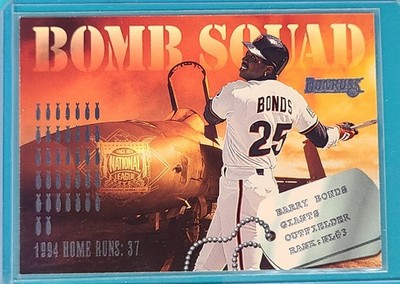1995  Donruss Bomb Squad  #3 Barry Bonds / Albert Belle  Baseball Card D3