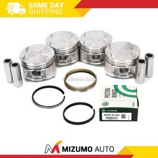 Pistons W Rings Fit 94-01 Acura Integra Gs-r 1.8l P72 B18c1