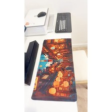 Anime Style Japanese Street Gaming Mouse Pad 23.6" X 11.5" For Anime Travel Fans
