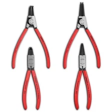 NEW KNIPEX Circlip 4-Piece Premium Plier Set with Tool Roll 001956