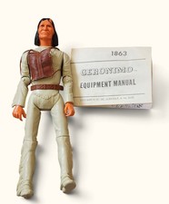 Vintage Johnny West Marx Best of the West Geronimo Indian with Equipment Manual