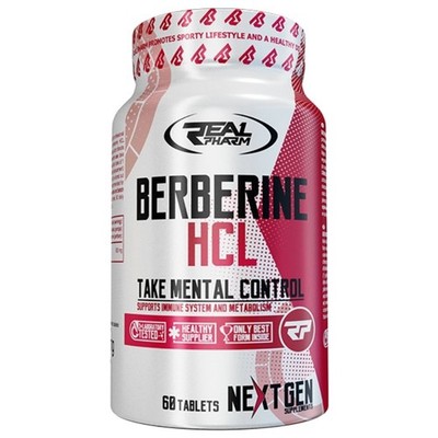 Real Pharm Berberin HCL 500 mg 60 Tabletten Berberine Nahrungsergänzung