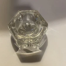 Clear Glass Hexagonal Shaped OPEN SALT Excellent Condition!!!!