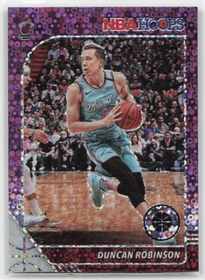 2019-20 Hoops Premium Stock #262 Duncan Robinson Prizms Purple Disco