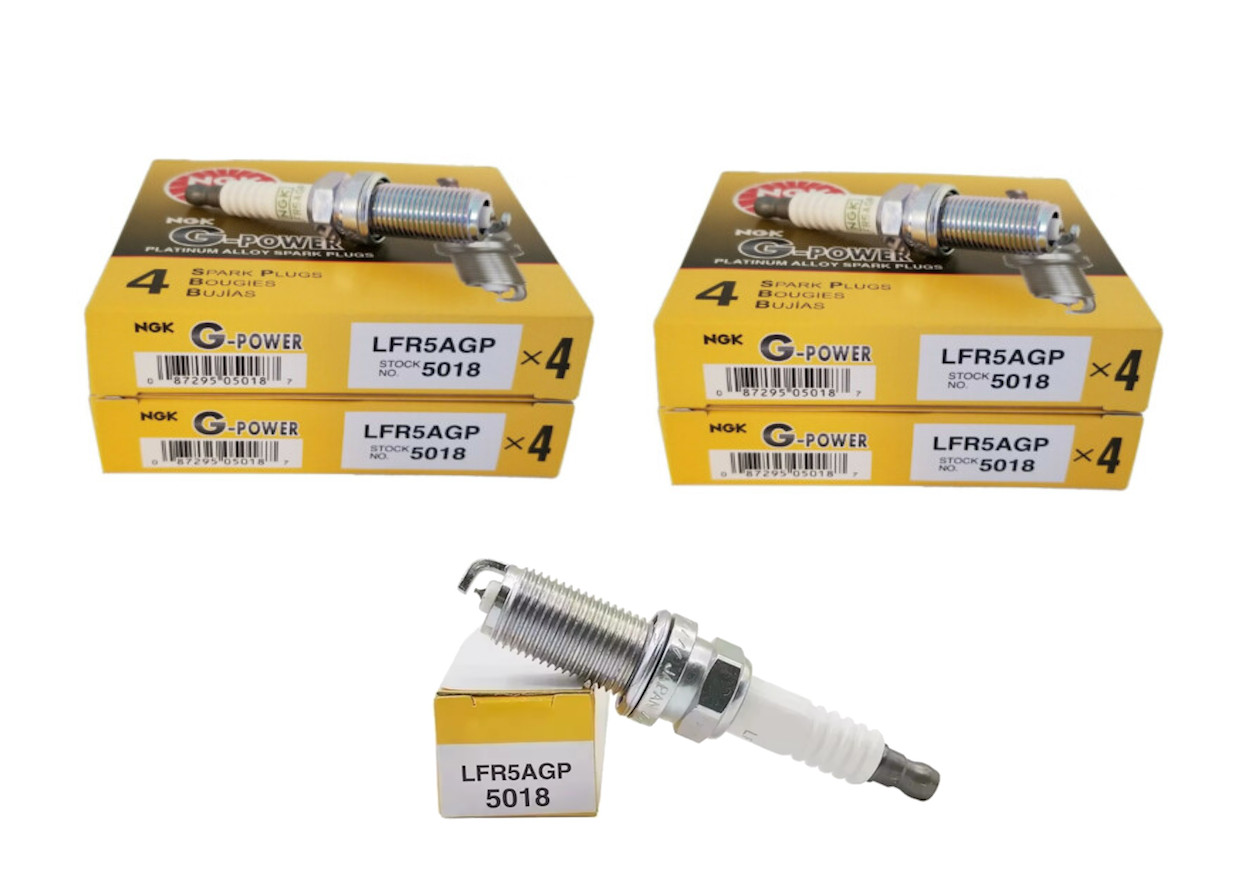 NGK LFR5AGP 5018 Platinum Spark Plugs Set of 16 for 2009 5.7L 6.4L HEMI