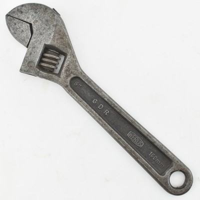 VTG Werus GDR (East Germany) 6'' 160mm Adjustable Spanner Wrench Old Tool