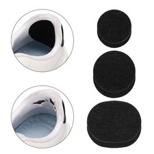 6 Pcs Shoe Heel Repair Patch Oval Self-Adhesive Sneaker Inside Patches, Black