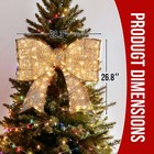 Yescom Christmas Bow Decoration with LED Light for Indoor Outdoor Holiday Party — photo 8