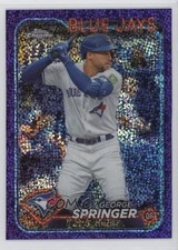 2024 Topps Chrome Purple Speckle Refractor /299 George Springer #134 0s2h