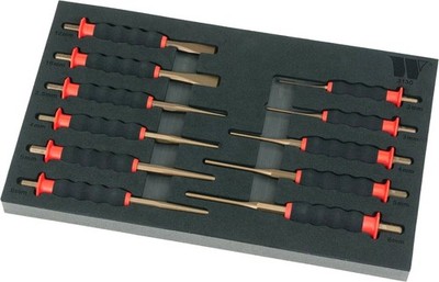 Welzh Werkzeug Stanz- und Meißelmeister Set 11-teilig (HOCHWERTIGER STAHL) 3130-WW