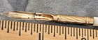 VICTORIAN ERA FOUNTAIN DIP PEN w CROWN No 1 NIB MOTHER OF PEARL BARREL IN CASE — photo 7