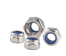 304/201/316 Stainless Steel Nylon Insert Lock Nuts Hex Nylock Nut