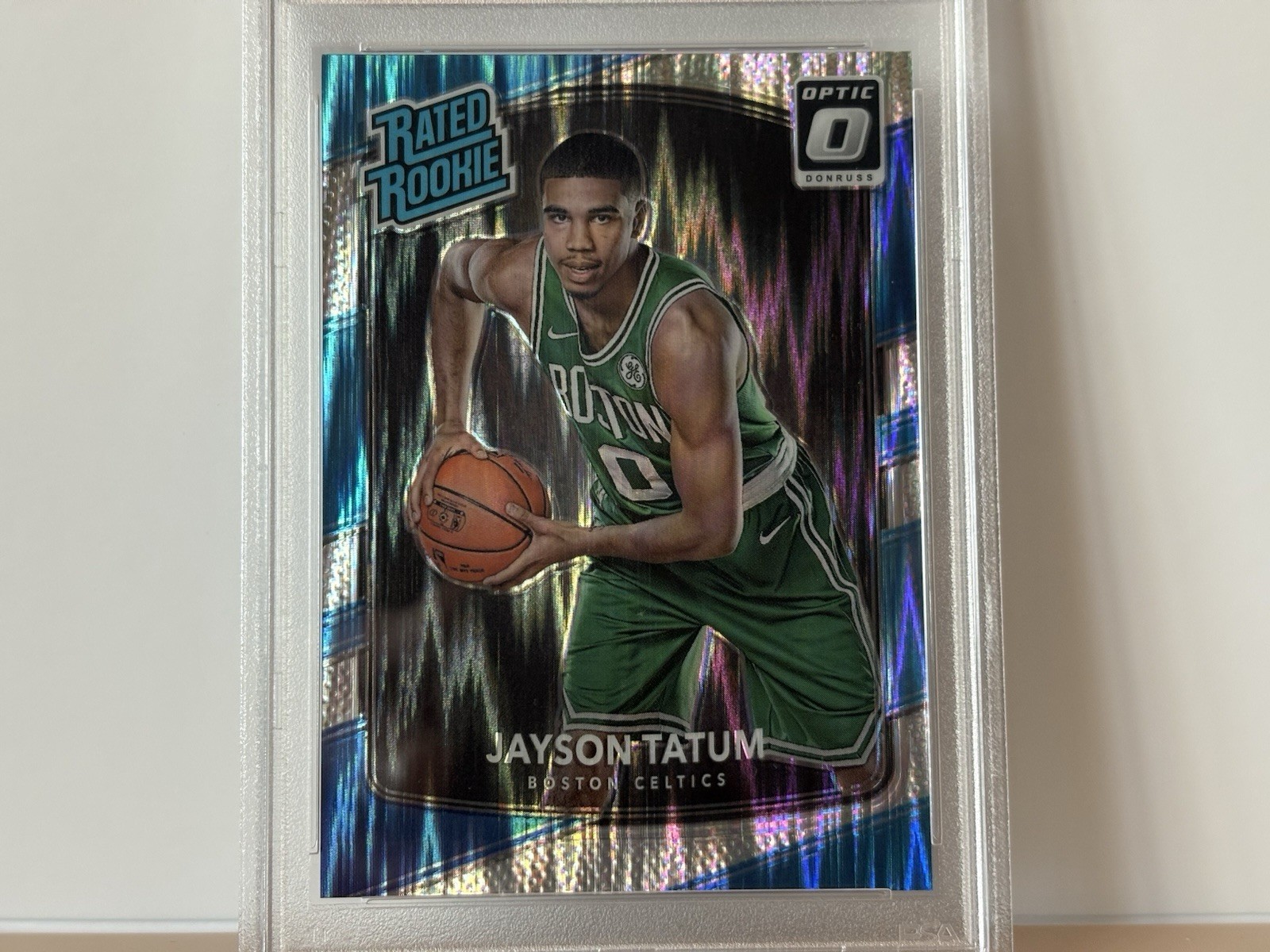 Jayson Tatum - 2017-18 Panini Donruss Optic - Rated Rookie #198 Shock (RC) view 5