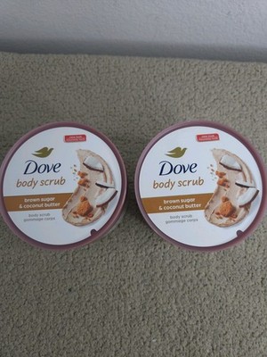 NEW 2 Dove Brown Sugar & Coconut Butter Sulfate Free 10.5 Oz Body Scrub