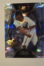 2022 Panini Select -  Edward Cabrera #110 Cracked Ice Prizm 14/25 (RC)