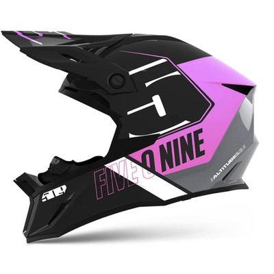 509 Altitude 2.0 Snowmobile Helmet Fidlock Strap Open Face Racing Pink