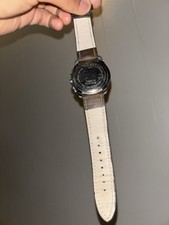 Tissot Men's Quartz Chronograph Analog Wristwatch Brown Leather Black Dial